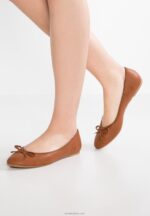 Anna Field kvinner ballett pumps cognac P266L2088