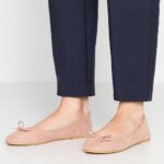 Anna Field kvinner ballett pumps lys rosa P266L2070