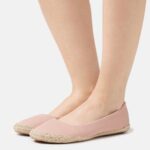 Anna Field kvinner ballett pumps lys rosa P266L2093