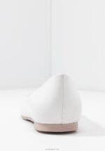 Anna Field kvinner ballettpumper i skinn hvit P266L2072 - Bilde 6
