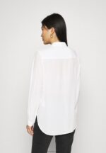 Anna Field kvinner basic bluse med frontlommer button-down bluse offwhite P266L671 - Bilde 3