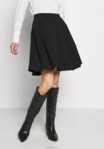 Anna Field kvinner basic mini a-line skjørt miniskjørt svart P266L791