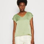 Anna Field kvinner basic t-skjorte oliven P266L315