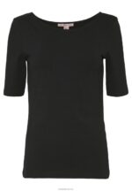 Anna Field kvinner basic t-skjorte svart P266L245 - Bilde 4