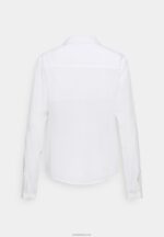 Anna Field kvinner basisbluse med lommeknapp-down bluse off-white P266L668 - Bilde 2