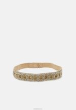 Anna Field kvinner belte beige/gullfarget P266L2741