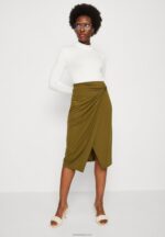 Anna Field kvinner blyantskjørt khaki P266L800 - Bilde 4