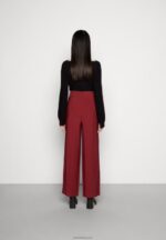 Anna Field kvinner bordeaux bukser P266L606 - Bilde 3