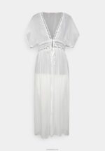 Anna Field kvinner brodert cover up 802 svart strandtilbehør 001 hvit P266L741 - Bilde 5