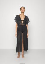 Anna Field kvinner brodert cover up 802 svart strandtilbehør 802 svart P266L739