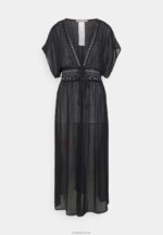Anna Field kvinner brodert cover up 802 svart strandtilbehør 802 svart P266L739 - Bilde 4
