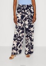 Anna Field kvinner bukse svart/off white/flerfarget P266L619