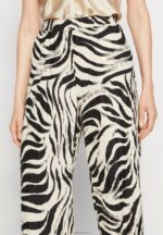 Anna Field kvinner bukse svart/off-white P266L622 - Bilde 4