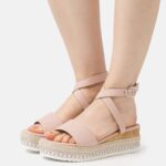 Anna Field kvinner espadriller lys rosa P266L1476