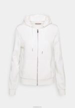 Anna Field kvinner genser med glidelås off-white P266L767