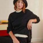 Anna Field kvinner genser svart P266L765
