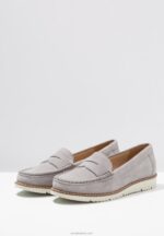 Anna Field kvinner komfort skinn slip-ons grå P266L1784 - Bilde 5