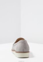 Anna Field kvinner komfort skinn slip-ons grå P266L1784 - Bilde 6