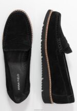 Anna Field kvinner komfort skinn slip-ons svart P266L1787 - Bilde 4