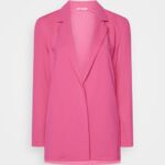 Anna Field kvinner kort pels rosa P266L712