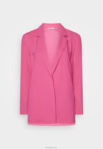 Anna Field kvinner kort pels rosa P266L712