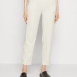 Anna Field kvinner lin mix bukser beige P266L604