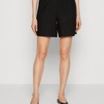 Anna Field kvinner lin mix shorts svart P266L858