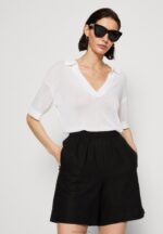 Anna Field kvinner lin mix shorts svart P266L858 - Bilde 4
