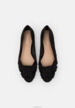 Anna Field kvinner peeptoe ballet pumps svart P266L2082 - Bilde 6