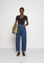 Anna Field kvinner print t-skjorte svart P266L249 - Bilde 2