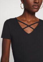 Anna Field kvinner print t-skjorte svart P266L249 - Bilde 7