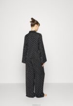 Anna Field kvinner pyjamassett sort/off-white P266L1062 - Bilde 3