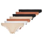 Anna Field kvinner samira 7pps thong blonder micro thong svart/hvit/tan P266L983