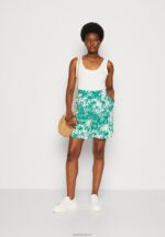 Anna Field kvinner shorts grønn/off white P266L861 - Bilde 2