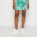 Anna Field kvinner shorts grønn/off white P266L861
