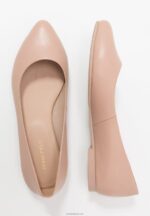 Anna Field kvinner skinn ballett pumps beige P266L2069 - Bilde 4