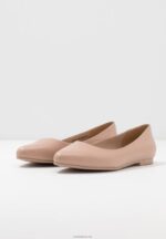 Anna Field kvinner skinn ballett pumps beige P266L2069 - Bilde 5