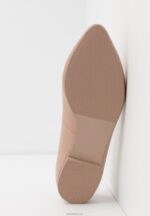 Anna Field kvinner skinn ballett pumps beige P266L2069 - Bilde 7