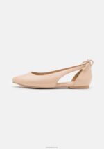Anna Field kvinner skinn ballett pumps beige P266L2086 - Bilde 2