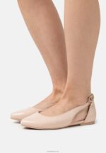 Anna Field kvinner skinn ballett pumps beige P266L2086
