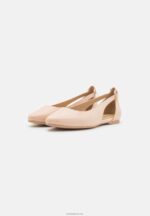 Anna Field kvinner skinn ballett pumps beige P266L2086 - Bilde 3