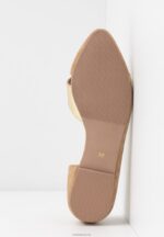 Anna Field kvinner skinn ballett pumps beige P266L2106 - Bilde 7