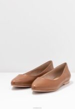 Anna Field kvinner skinn ballett pumps cognac P266L2066 - Bilde 5