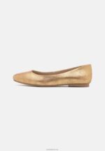 Anna Field kvinner skinn ballett pumps gull P266L2104 - Bilde 2