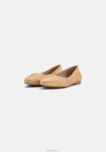 Anna Field kvinner skinn ballett pumps gull P266L2104 - Bilde 3