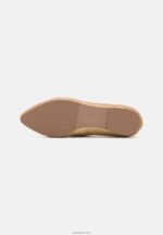 Anna Field kvinner skinn ballett pumps gull P266L2104 - Bilde 5