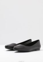 Anna Field kvinner skinn ballett pumps svart P266L2077 - Bilde 5