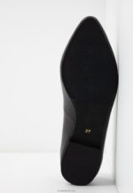 Anna Field kvinner skinn ballett pumps svart P266L2077 - Bilde 7