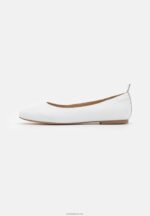 Anna Field kvinner skinn komfort ballett pumps hvit P266L2100 - Bilde 2