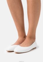 Anna Field kvinner skinn komfort ballett pumps hvit P266L2100